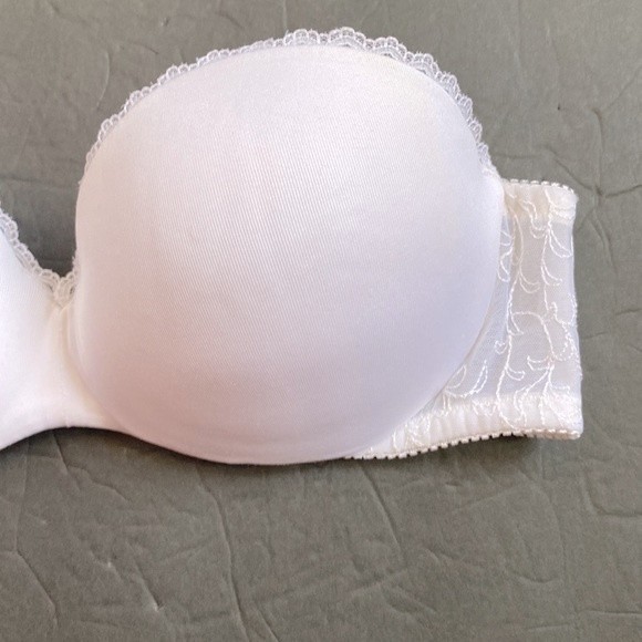 Lily of France White Strapless Push-up Bra in Size 34B - Picture 4 of 10